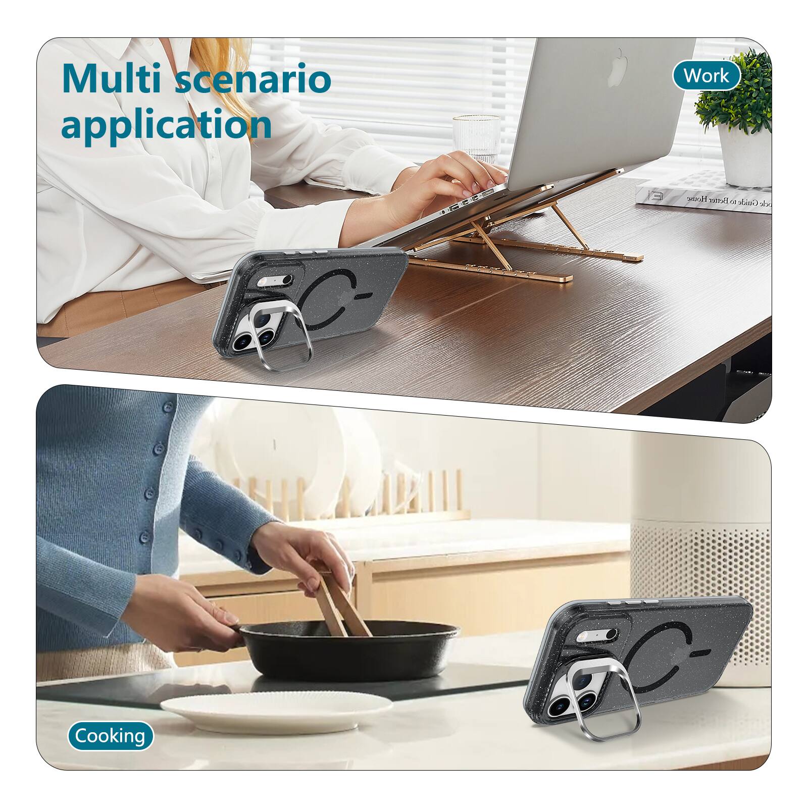 Multi scenario application  
Work  
Cooking