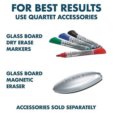 FOR BEST RESULTS  
USE QUARTET ACCESSORIES  

GLASS BOARD DRY ERASE MARKERS  

GLASS BOARD MAGNETIC ERASER  

ACCESSORIES SOLD SEPARATELY