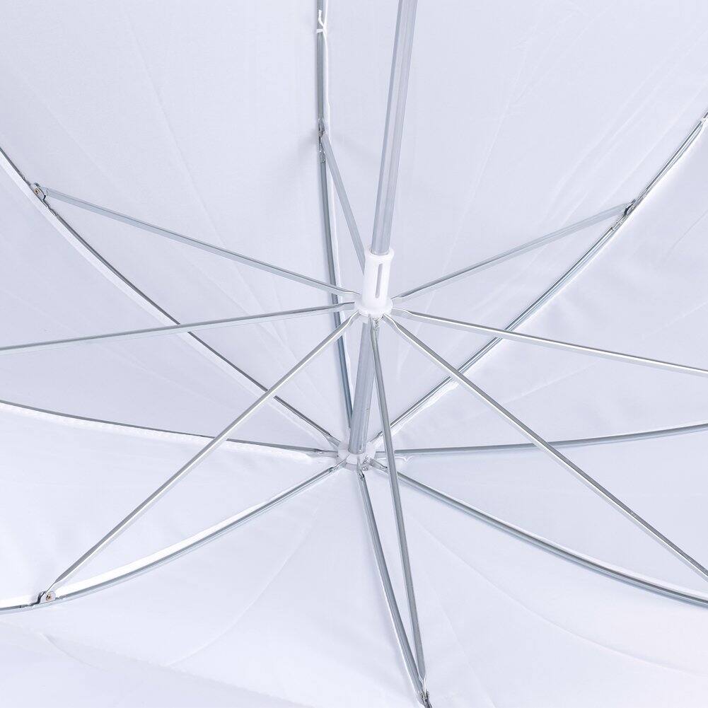 Back. Neewer - 33" White Translucent Reflector Umbrella for Studio Flash, Professional.