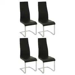 Coaster Co. of America - Montclair Upholstered Dining Side Chair (Set of 4) - Black