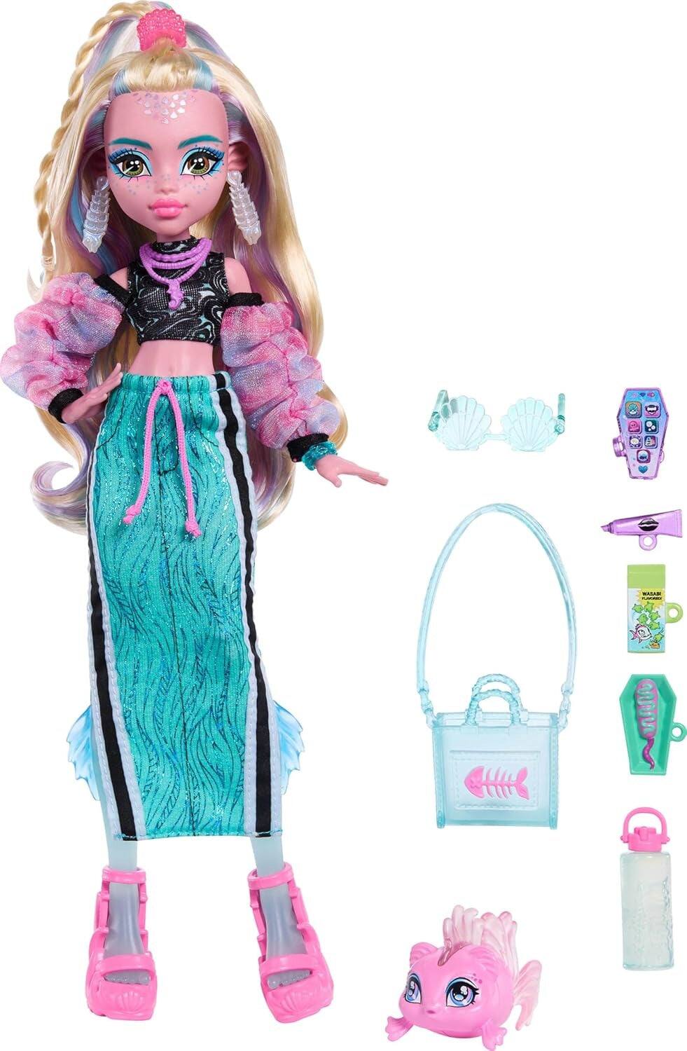 Alt View 5. Mattel - Monster High Lagoona Blue Doll with Pet Neptuna   - COLLECTIBLES - Multicolor.