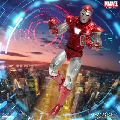 Marvel - One:12 Collective | Iron Man: Silver Centurion Edition - Red