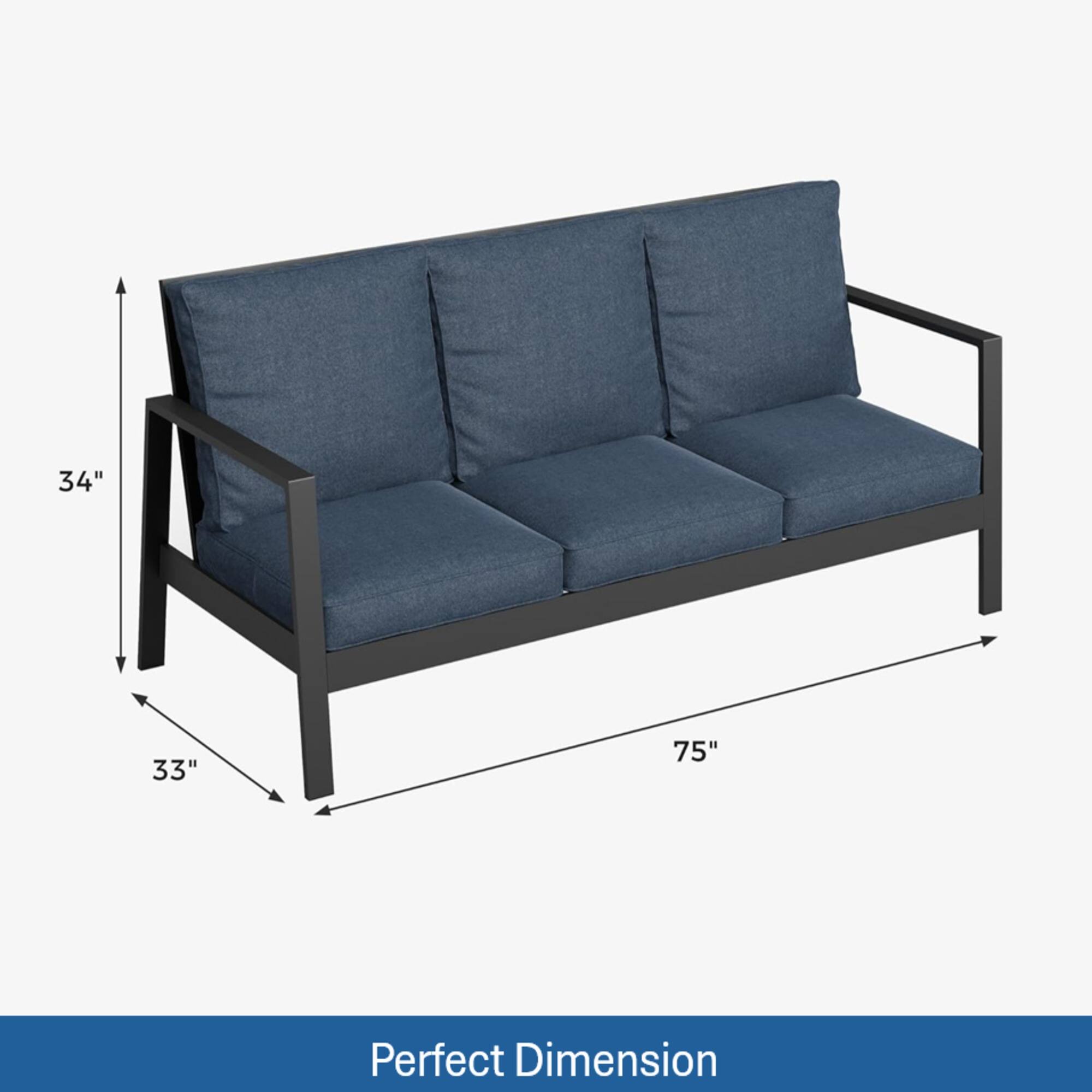 34" 33" 75" Perfect Dimension