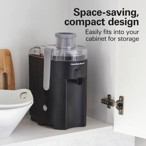 Space-saving, compact design  
Easily fits into your cabinet for storage  

Hamilton Beach