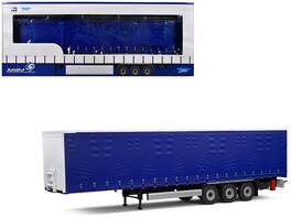 Tarpaulin Trailer "Truck Edition" Series 1/24 Diecast Model Car by Solido - Blue