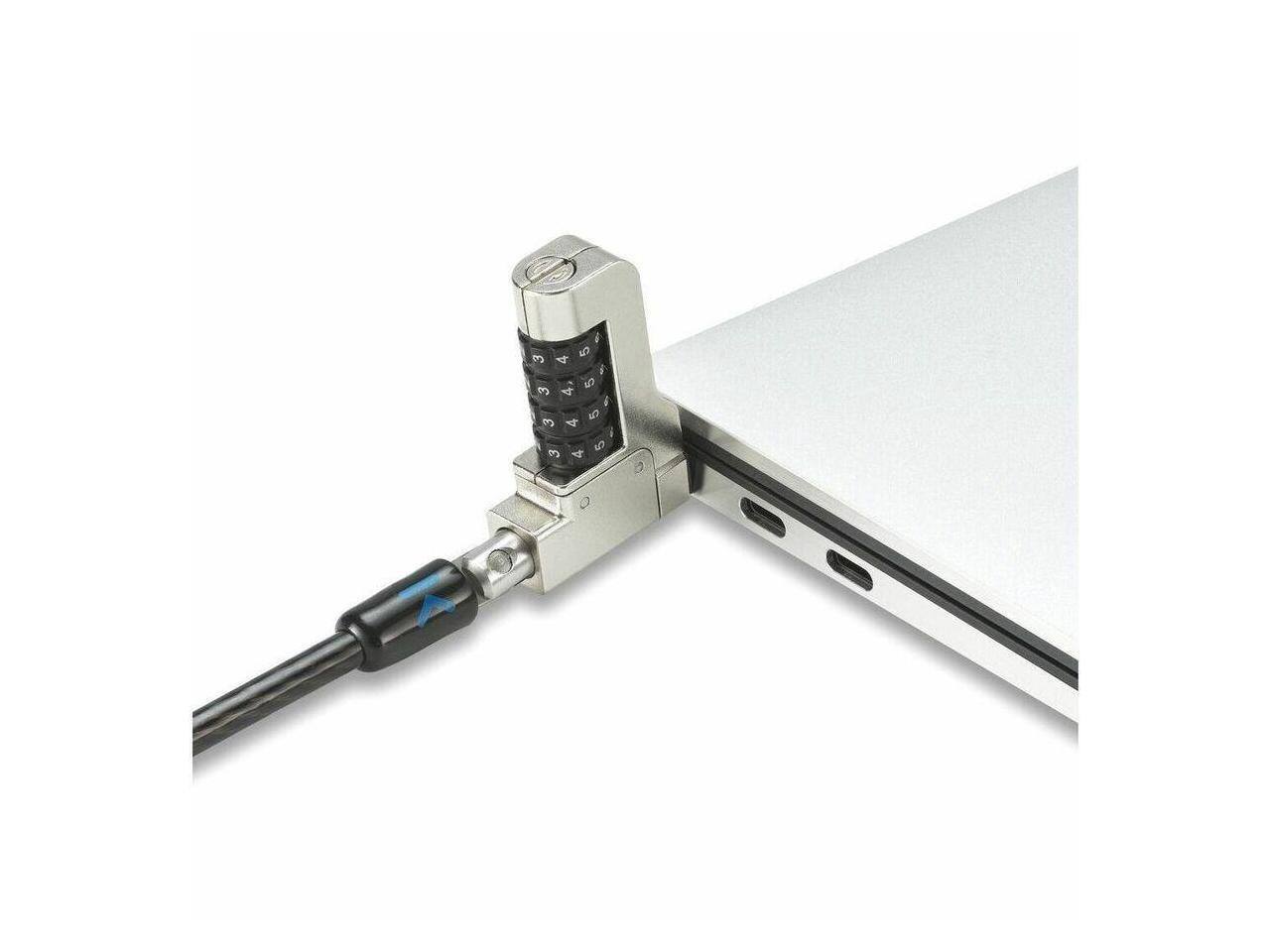 Alt View 8. Kensington - Kensington Slim N17 2.0 Combo Laptop Lock - Resettable 4-Wheel - Carbon Steel - 5.91 ft.