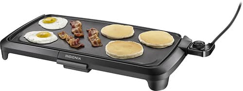 Insignia™ - Electric Griddle - Black - Angle
