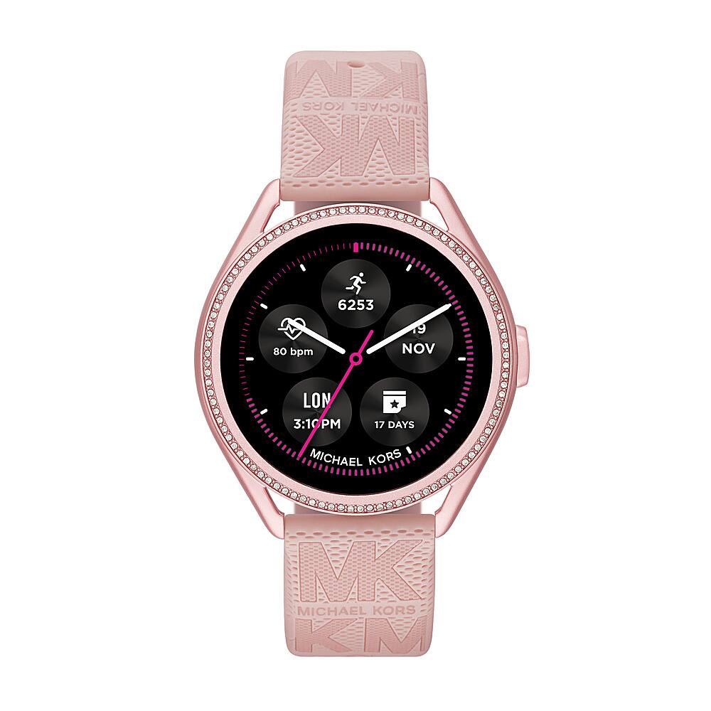 Front. Michael Kors - MKGO Gen 5E Smartwatch 43mm - Blush.