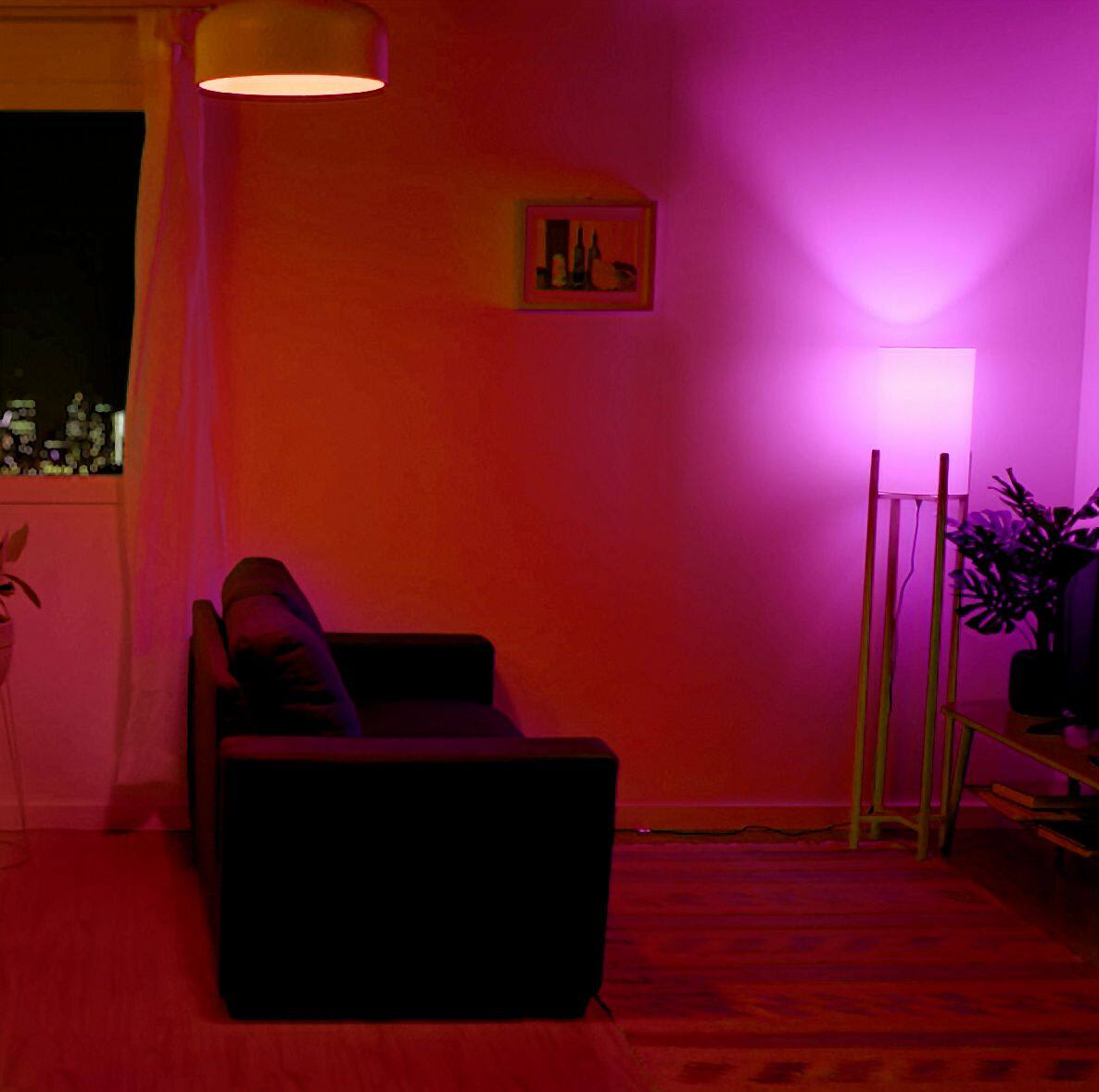 Alt View 21. LIFX - A19 LED Bulb - Color.