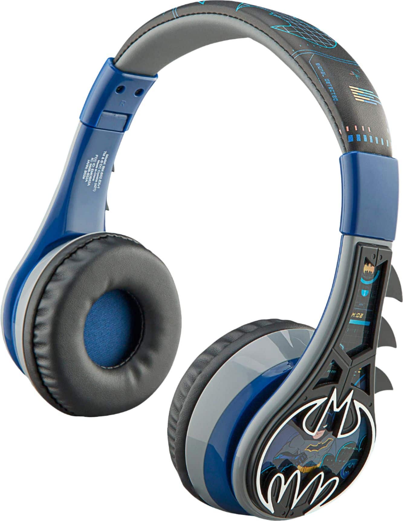 Left. eKids - Batman Bluetooth Wireless Headphones - black.