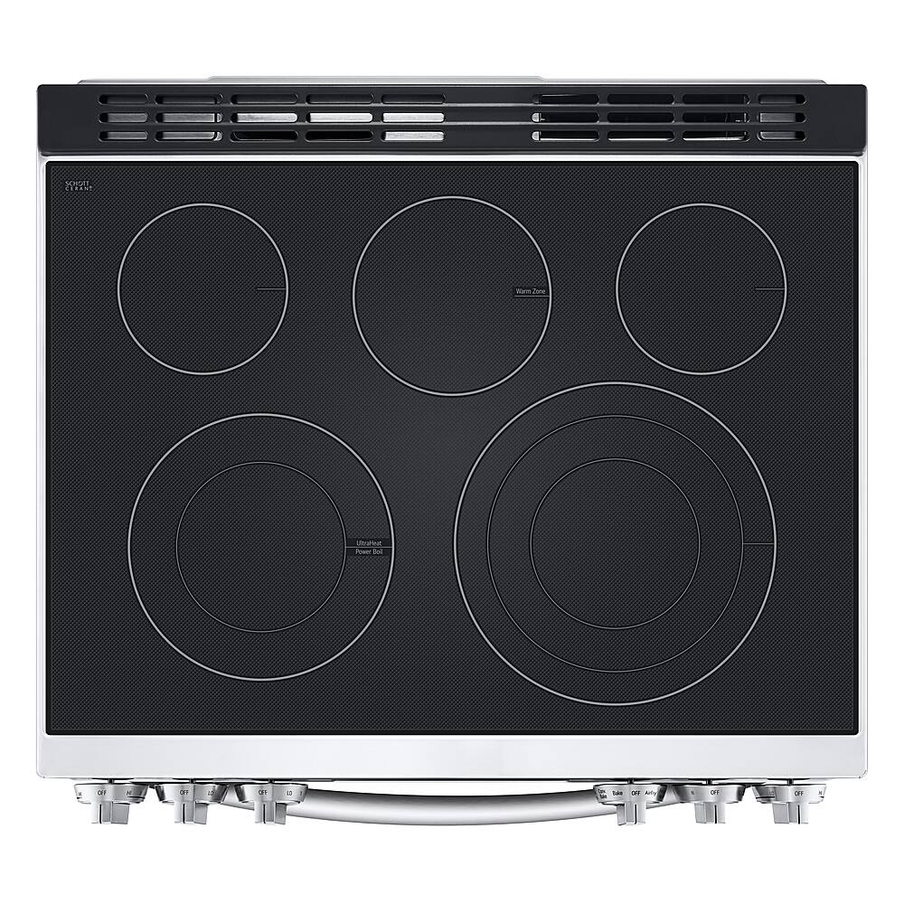 Alt View 35. LG - 6.3 Cu. Ft. Smart Slide-In Electric True Convection Range with EasyClean and Air Fry - PrintProof Stainless Steel.