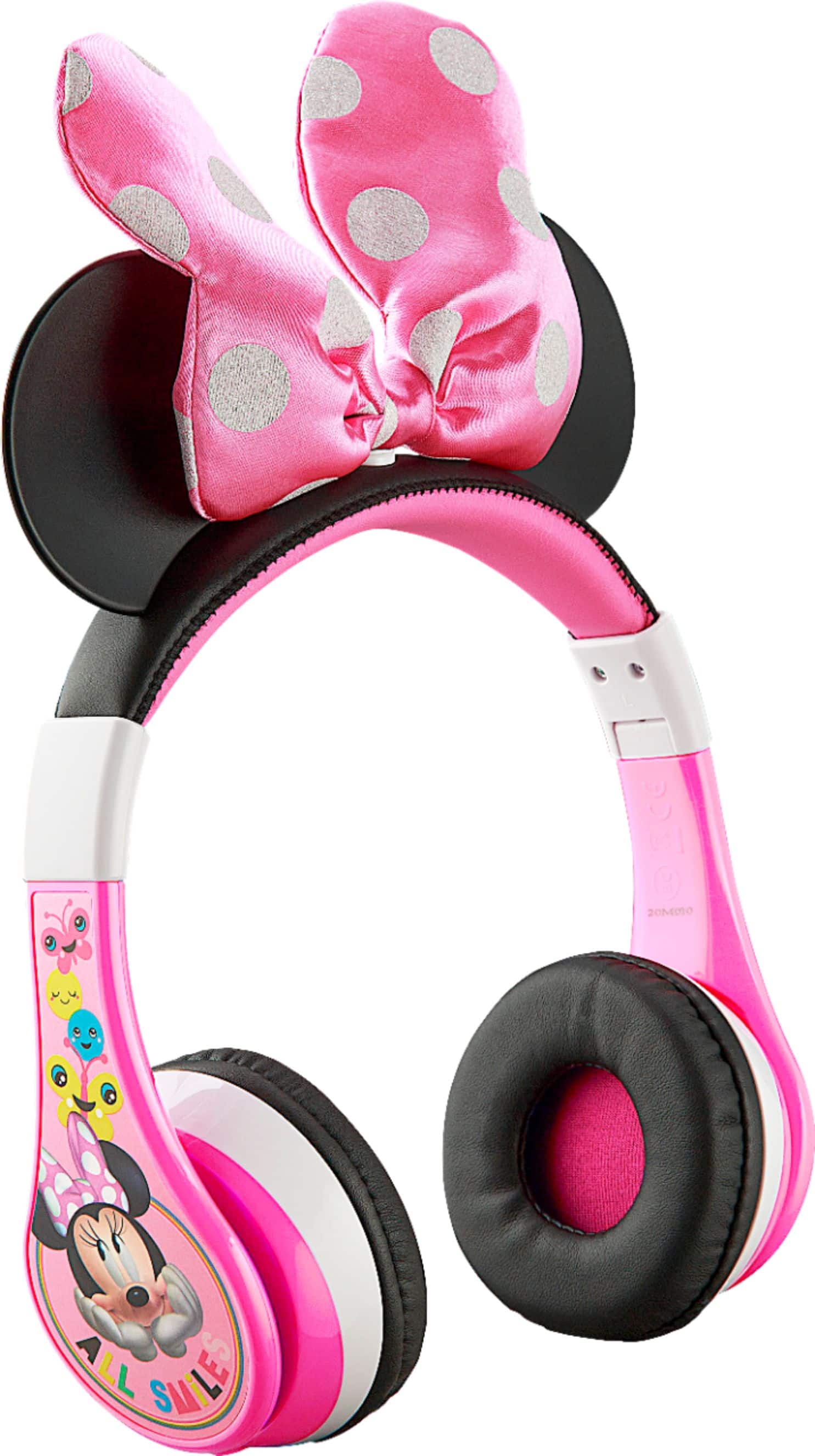 Front. eKids - Minnie Mouse Bluetooth Wireless Headphones - pink.
