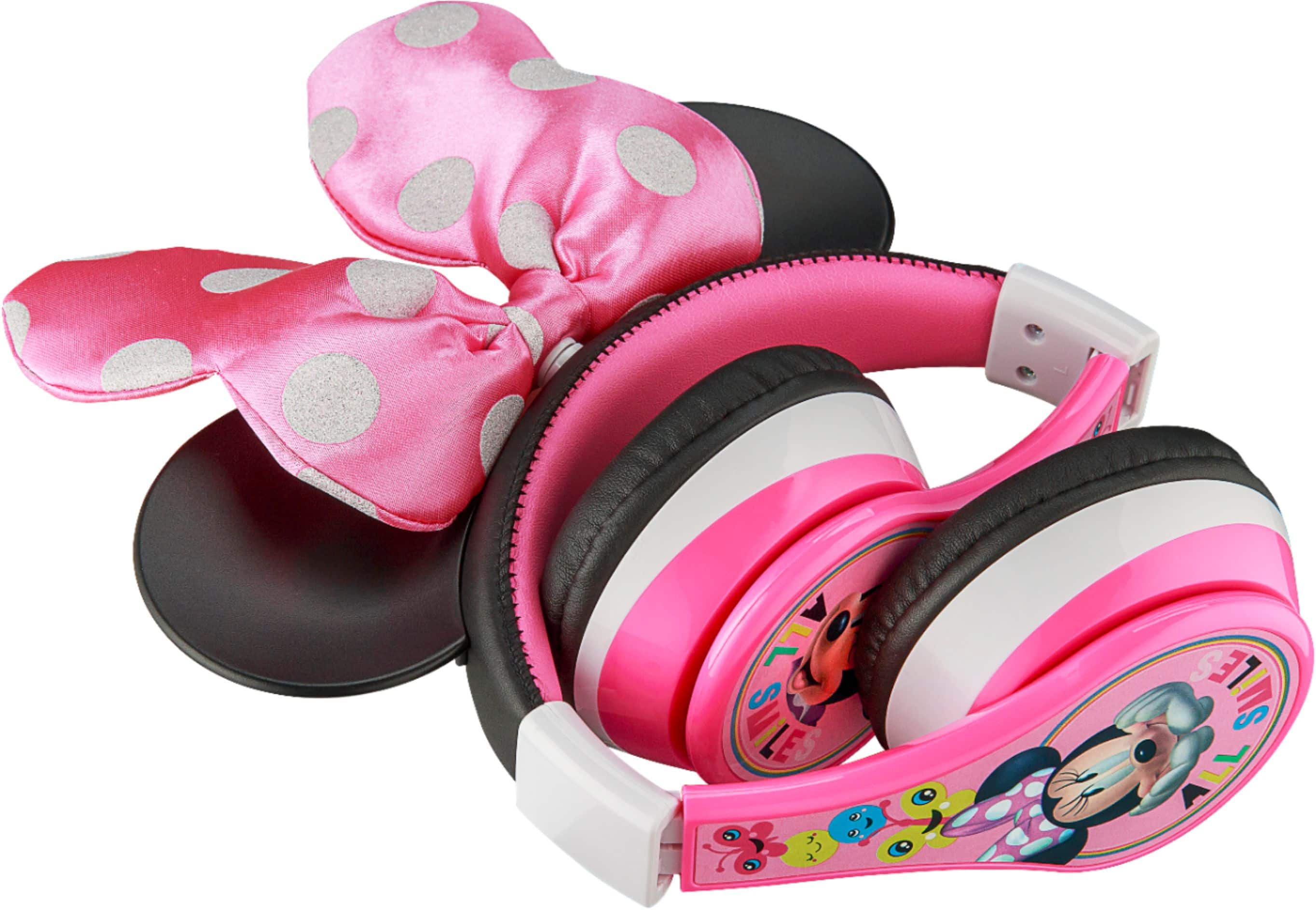 Alt View 12. eKids - Minnie Mouse Bluetooth Wireless Headphones - pink.