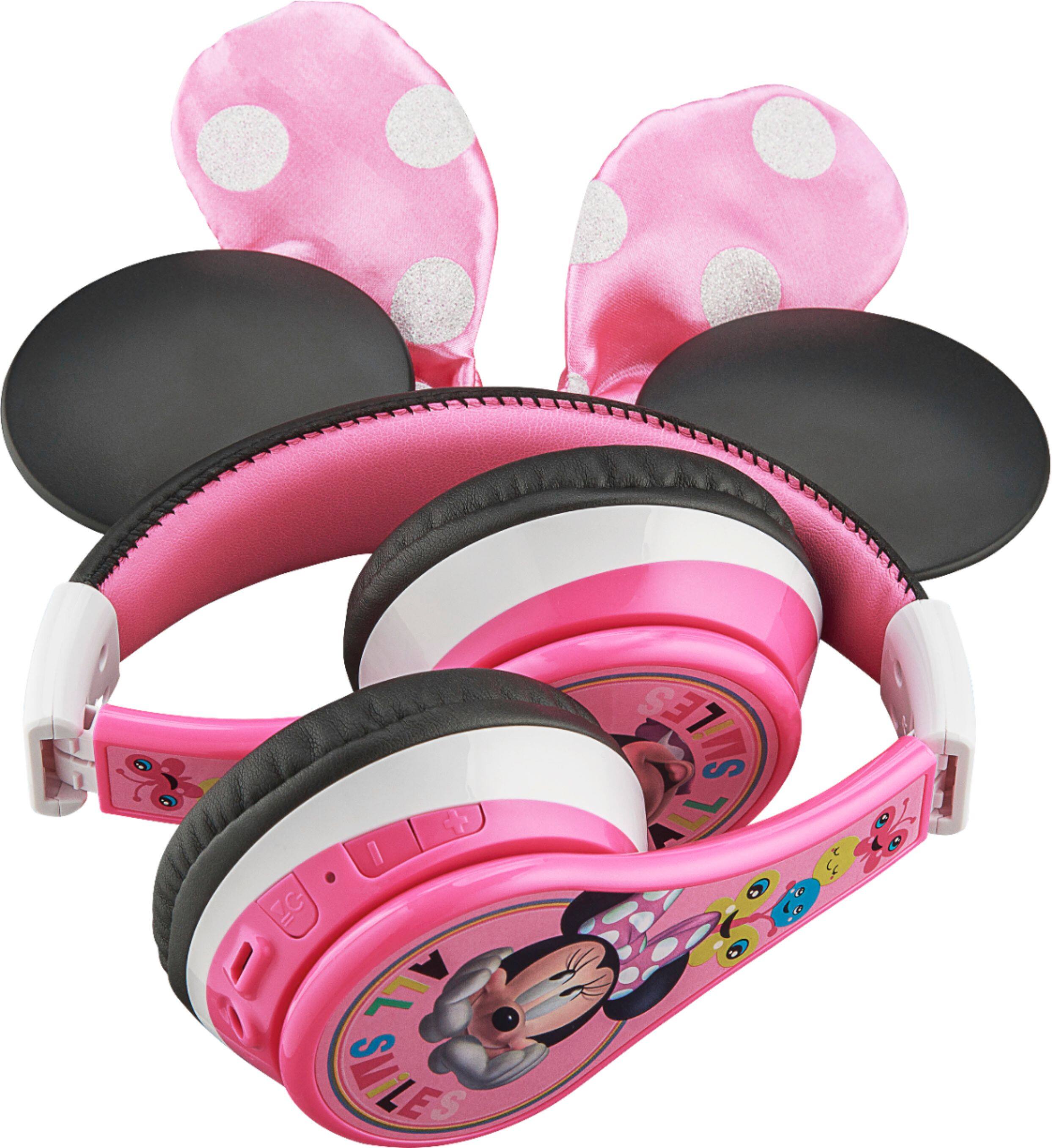 Alt View 13. eKids - Minnie Mouse Bluetooth Wireless Headphones - pink.