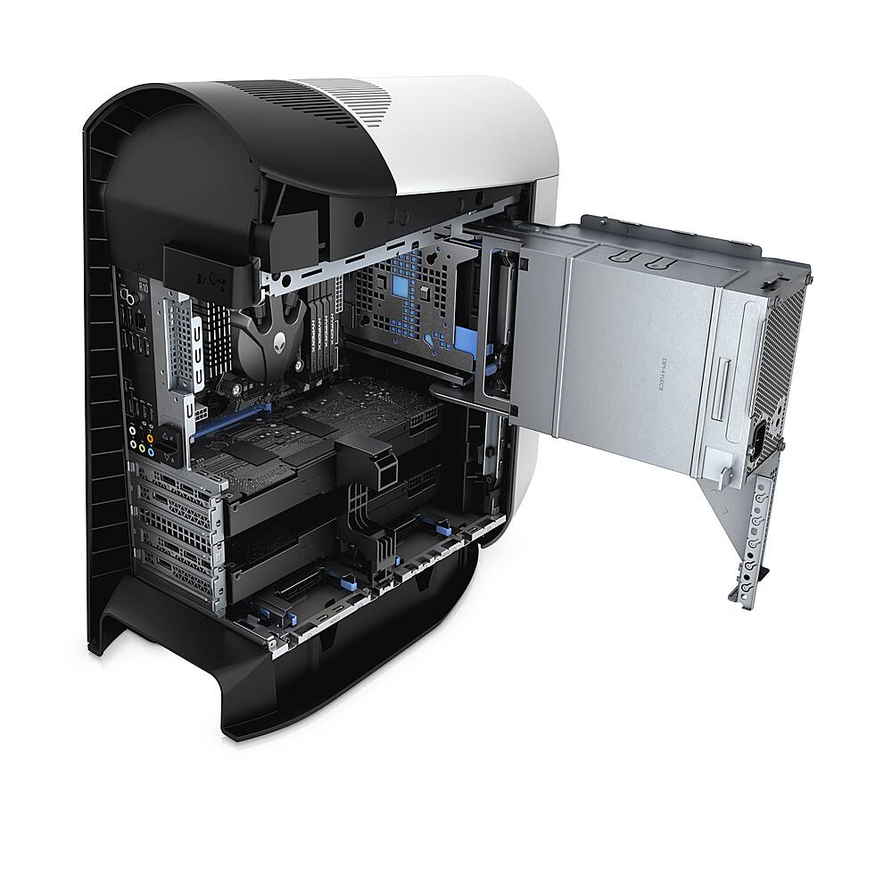 Left. Alienware - Aurora R10 Desktop-AMD Ryzen™ 9 3900 - AMD Radeon RX 5700 XT - 1TB SSD - 32GB Memory.