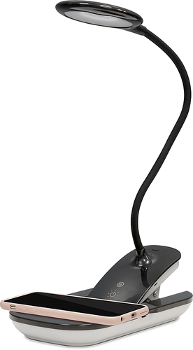 UltraBrite - LED Multi-Task Desk Lamp with Wireless charging base - Black