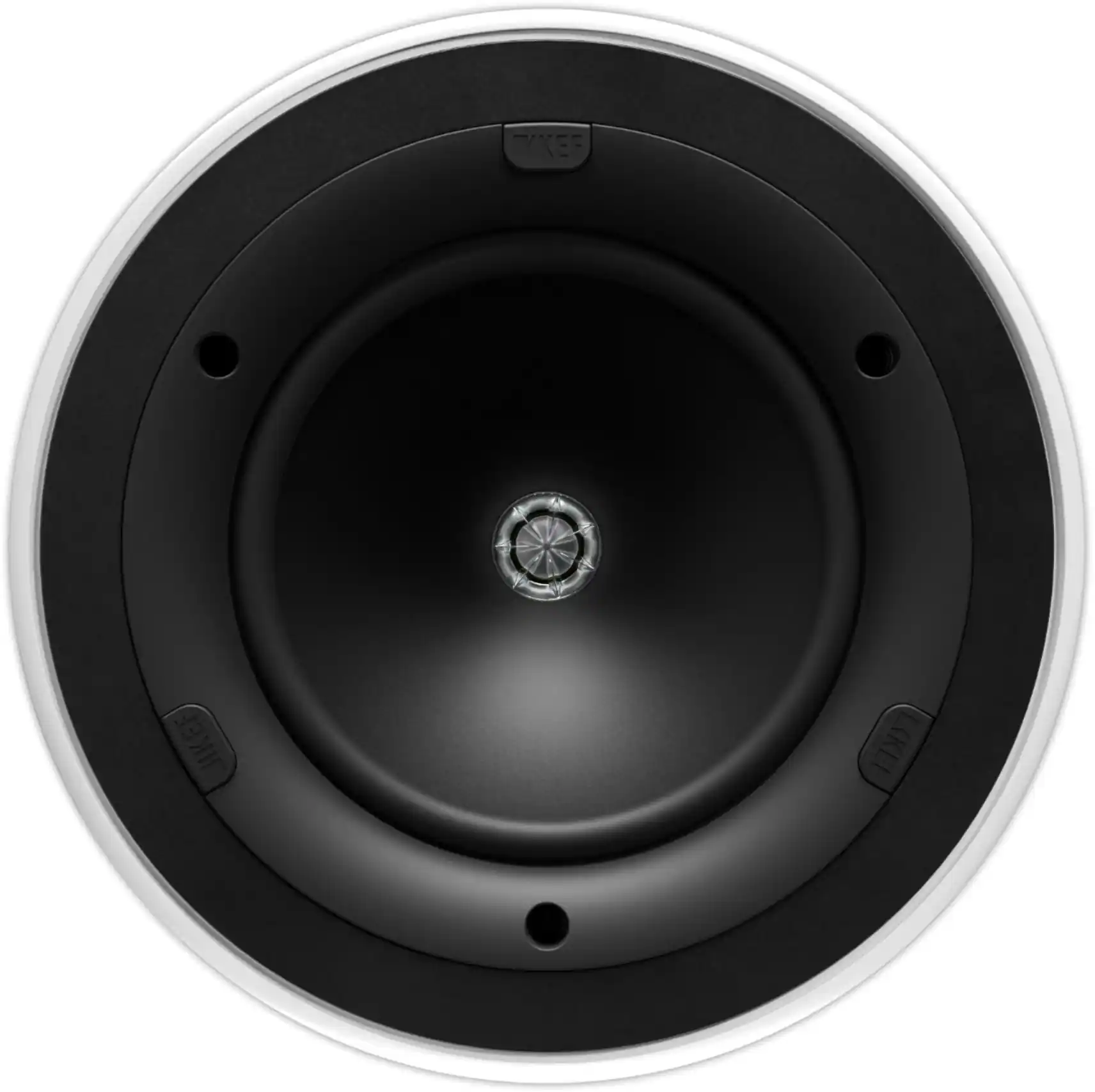 Front. KEF - Ci160MR UNI-Q 6.5" Round In-Ceiling Speaker Pair - Black.
