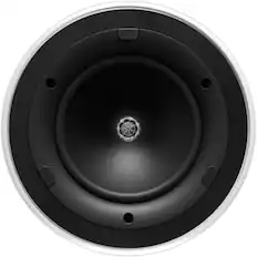 Front. KEF - Ci200MR UNI-Q 8" Round In-Ceiling Speaker Pair - Black.