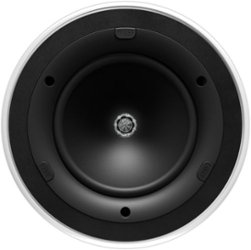 KEF - Ci200MR UNI-Q 8" Round In-Ceiling Speaker  Pair - Black - Front_Zoom