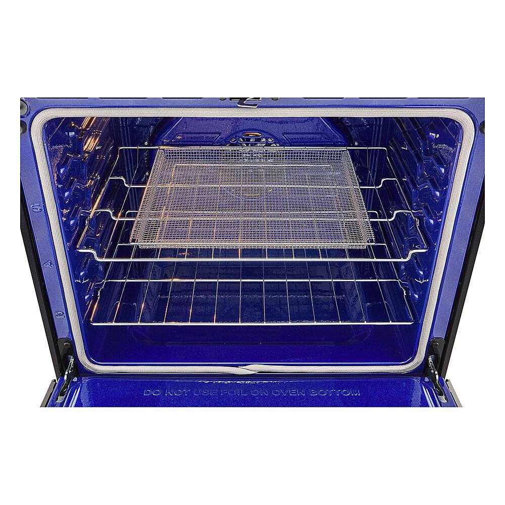 Alt View 23. LG - 6.3 Cu. Ft. Smart Slide-In Gas True Convection Range with EasyClean and Air Fry - PrintProof Black Stainless Steel.