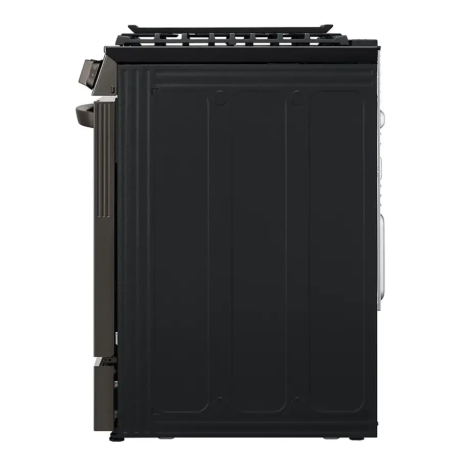 Alt View 11. LG - 6.3 Cu. Ft. Smart Slide-In Gas True Convection Range with EasyClean and Air Fry - PrintProof Black Stainless Steel.