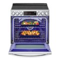 Alt View Zoom 11. LG - 6.3 cu ft Electric Slide In Range with InstaView, Air Fry,Air Sou-Vide, ProBake Convection, and Smart WiFi Enabled - Stainless steel.