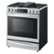 Angle Zoom. LG - 6.3 Cu Ft Slide-In Gas Range with Air Fry, Air Sous-Vide, ProBake Convection, and Smart WiFi - Stainless steel.