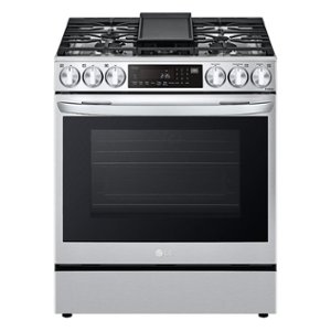 LG - 6.3 Cu. Ft. Smart Slide-In Gas True Convection Range with EasyClean and Air Fry