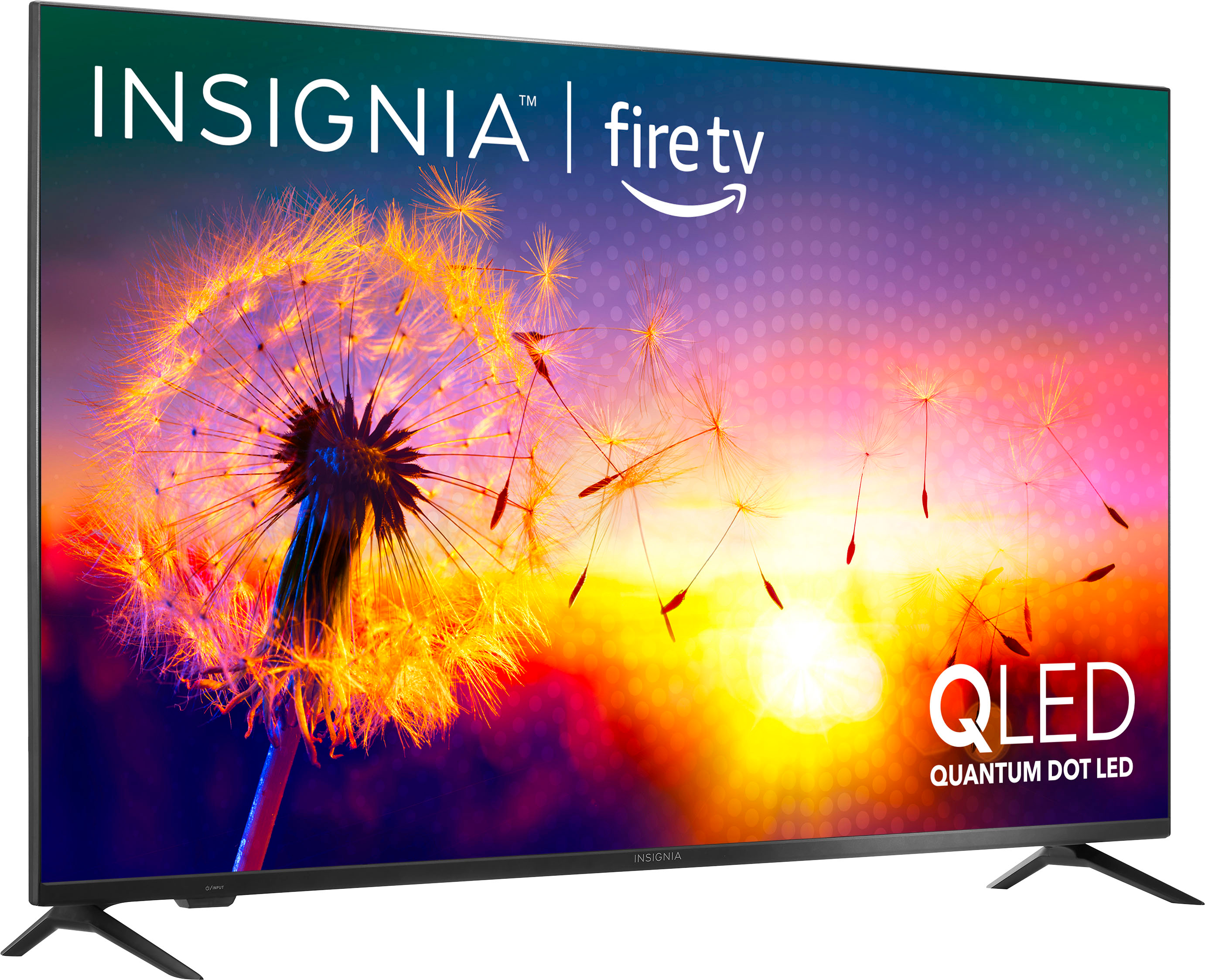 Angle View: Insignia™ - 55" Class F50 Series QLED 4K UHD Smart Fire TV