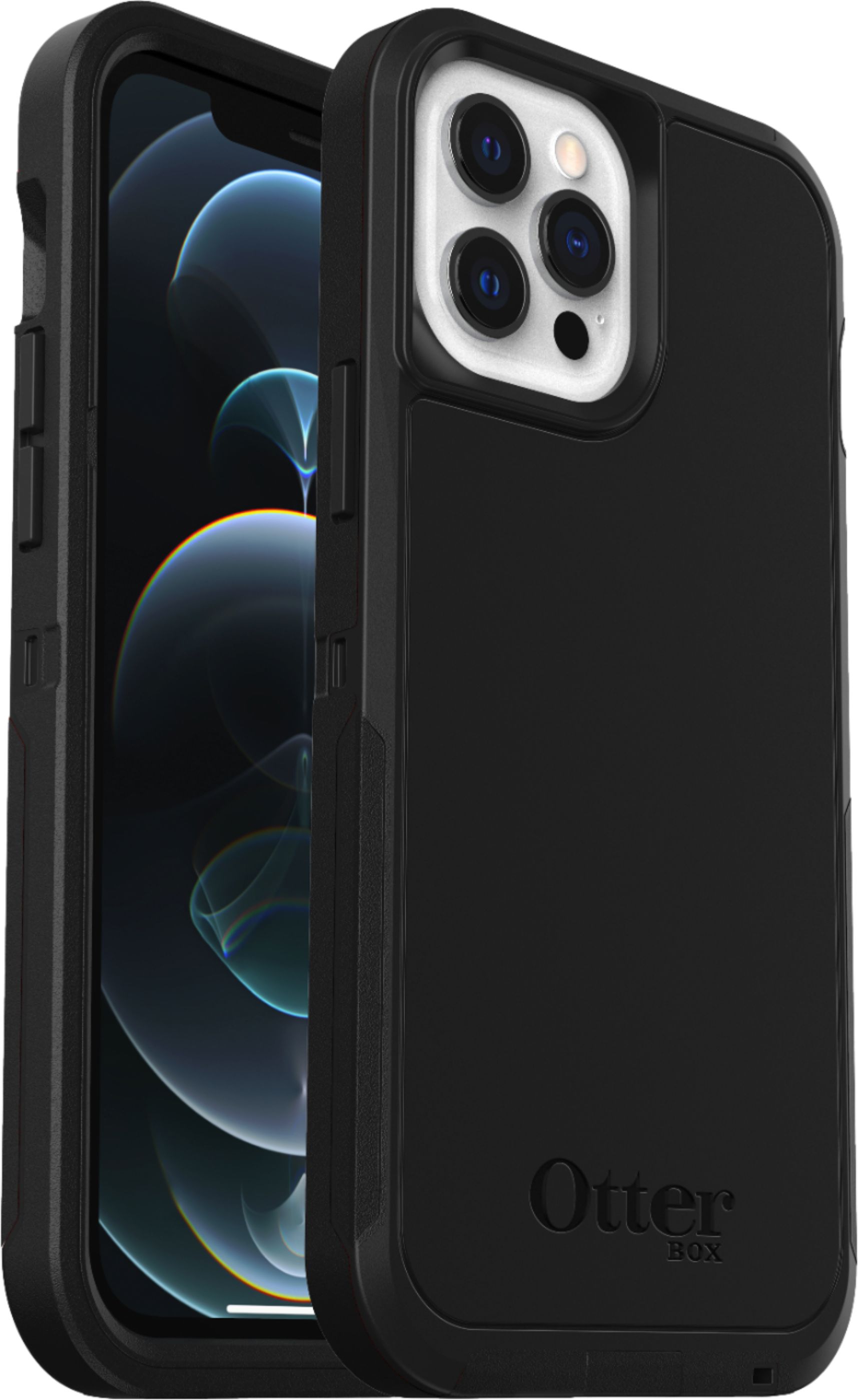 Angle View: OtterBox - Defender Series Pro XT for Apple ® iPhone ® 12 Pro Max - Black