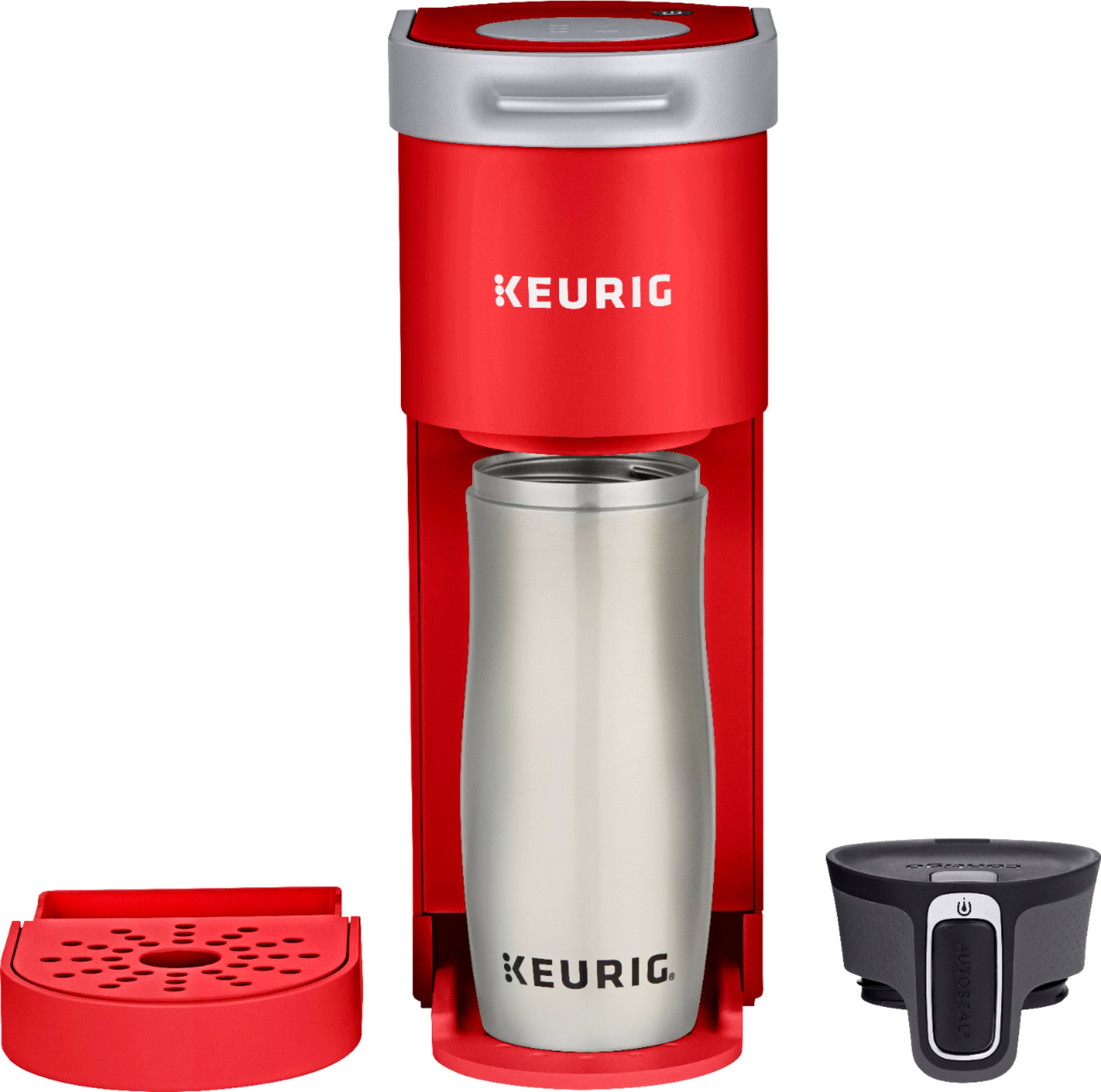 Alt View 13. Keurig - K-Mini Single Serve K-Cup Pod Coffee Maker - Poppy Red.