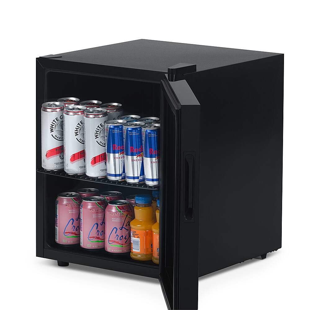 Alt View 15. NewAir - 60-Can Beverage Cooler with Reversible Glass Door, Door Alarm, Perfect for Work from Home Station, Dorms, and Game Room - Black.