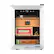 Left. NewAir - 250 Count Cigar Humidor with Opti-Temp Heating and Cooling Function, Spanish Cedar Shelves and Digital Thermostat - Stainless Steel.