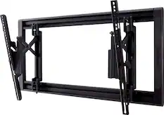 Front. SANUS Elite - Advanced Tilt 4D TV Wall Mount for Most TVs 42"-90" up to 150lbs- Extends 6.8" for Easy Cable Access and Max Tilt - Black.