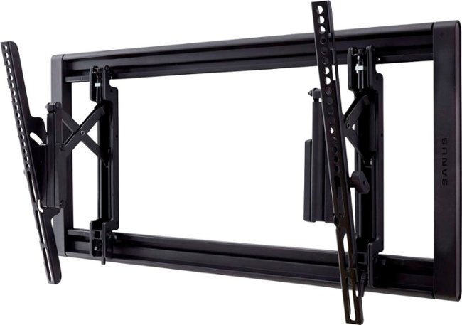 SANUS Elite - Advanced Tilt 4D TV Wall Mount for Most TVs 42"-90" up to 150lbs- Extends 6.8" for Easy Cable Access and Max Tilt - Black_0