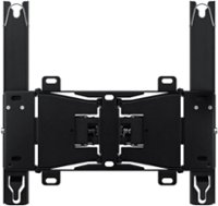 Samsung - The Terrace Outdoor Slim TV Mount up to 75" - Black - Front_Zoom