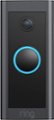 Front Zoom. Ring - Wi-Fi Video Doorbell - Wired - Black.