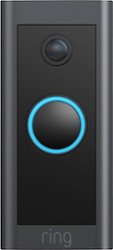 Ring - Wi-Fi Video Doorbell - Wired - Black - Front_Zoom