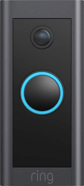 Ring Wi-Fi Video Doorbell Wired Black B08CKHPP52 - Best Buy