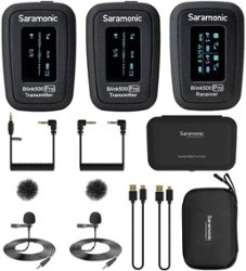Saramonic - Blink 500 Pro B2 Advanced 2.4 GHz 2-Person Wireless Clip-On Microphone System with Lavaliers - Front_Zoom