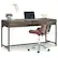 Alt View 11. Simpli Home - Banting Solid Hardwood Modern Industrial 60 inch Wide Desk - Walnut Brown.