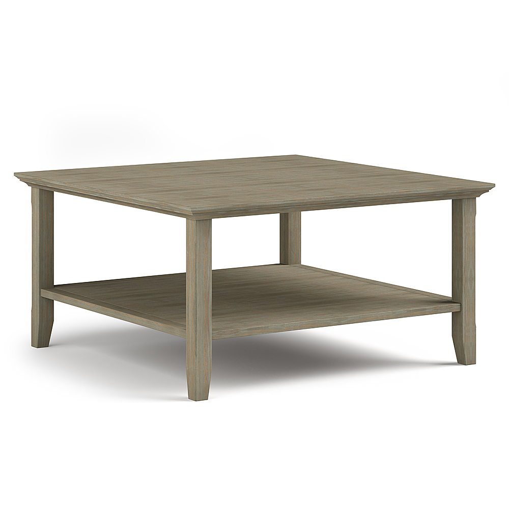 Simpli Home - Acadian Square Coffee Table - Distressed Grey