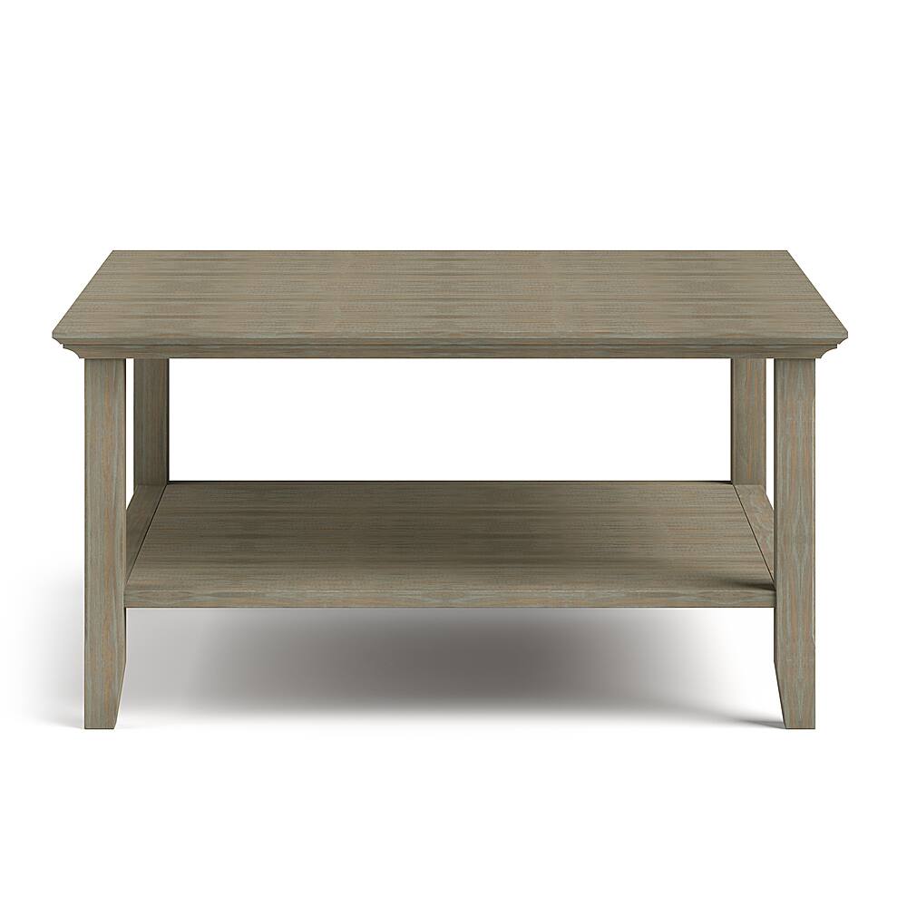 Left View: Simpli Home - Acadian Square Coffee Table - Distressed Grey