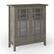 Angle. Simpli Home - Bedford SOLID WOOD 39 inch Wide Transitional Medium Storage Cabinet in Farmhouse Grey - Farmhouse Grey.