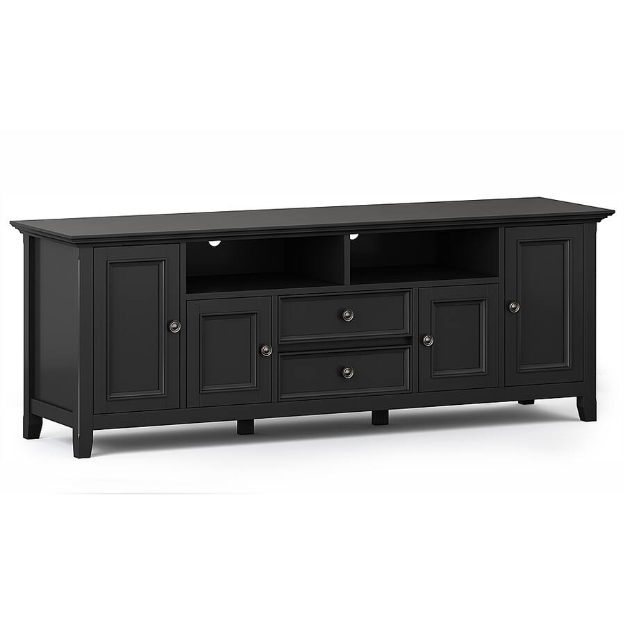 72 Inch Tv Box Amherst Solid Wood 72 inch Wide Transitional TV Media Stand For TVs up ...