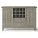 Front. Simpli Home - Bedford Sideboard Buffet and Wine Rack - Distressed Grey.