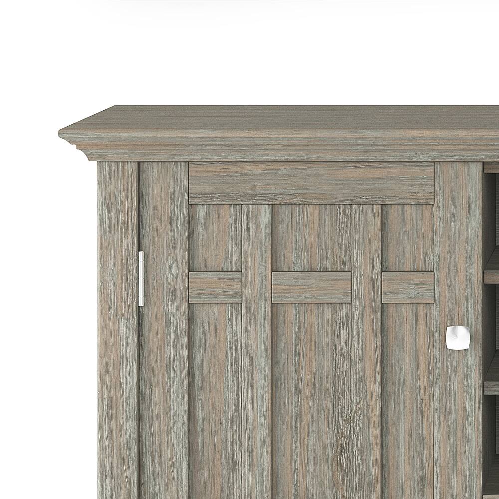 Alt View 13. Simpli Home - Bedford Sideboard Buffet and Wine Rack - Distressed Grey.