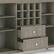 Alt View 14. Simpli Home - Bedford Sideboard Buffet and Wine Rack - Distressed Grey.