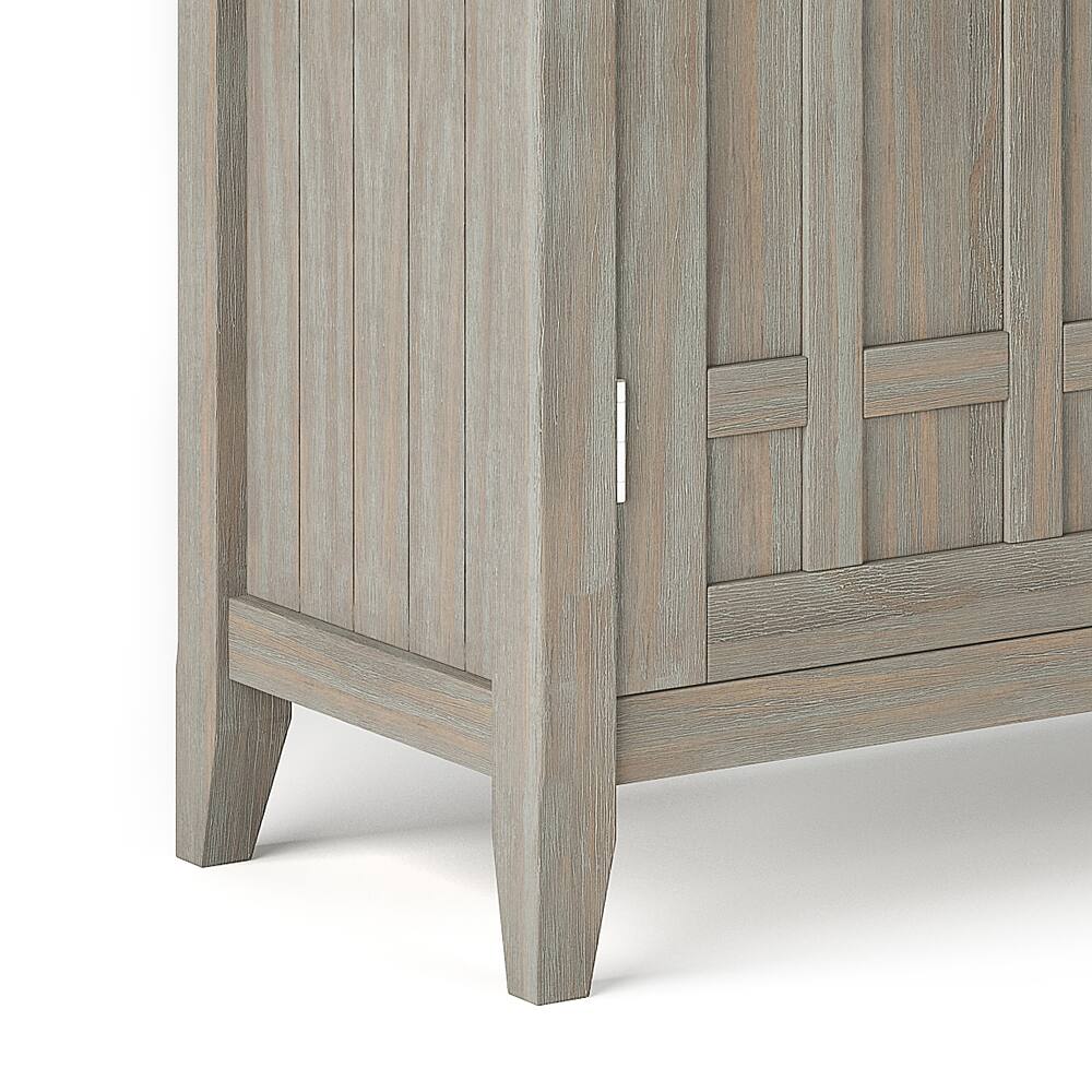 Alt View 15. Simpli Home - Bedford Sideboard Buffet and Wine Rack - Distressed Grey.
