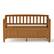 Front. Simpli Home - Brooklyn Entryway Storage Bench - Light Golden Brown.